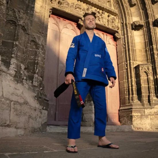 BJJ gi, Defend, blue, 450 GSM - Image 7