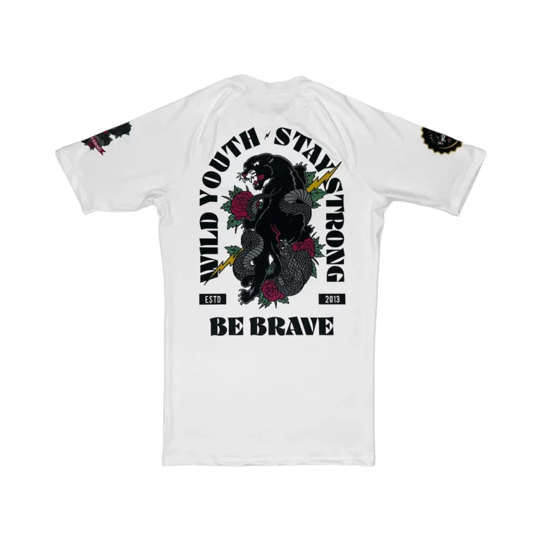 Rashguard Grappling, Be Brave model, Back