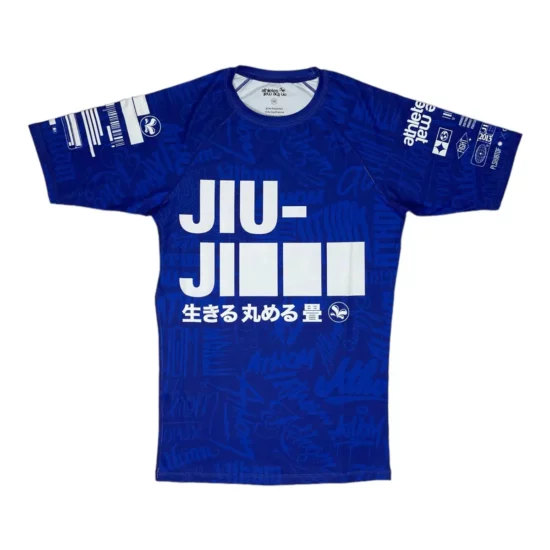 Rashguard Bjj, Grappling Grafitti, bleu