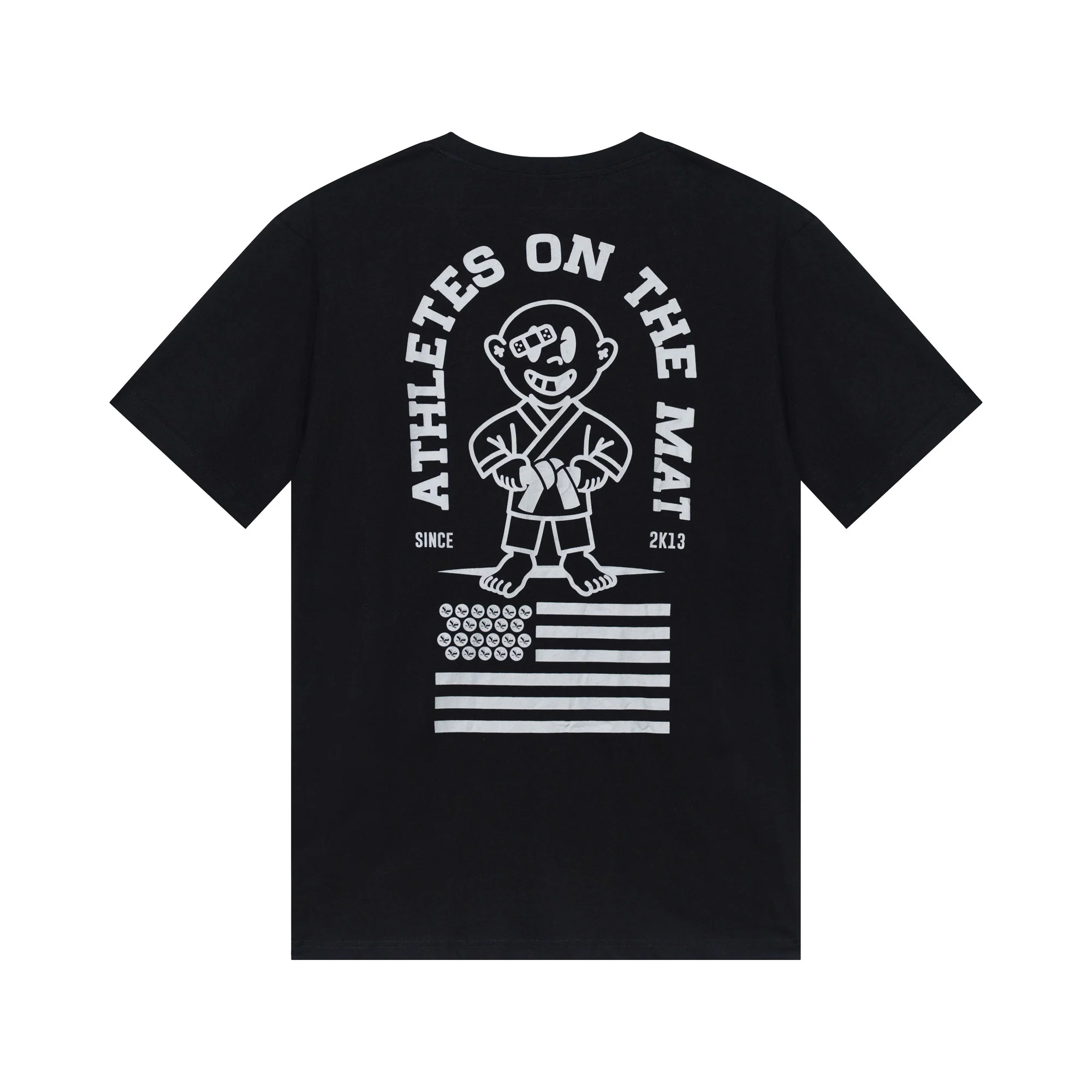 T-shirt col rond, Flag, Noir de dos