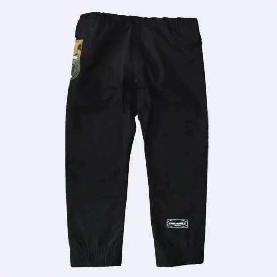 Pantalon de kimono de JJB, CAMO, vue de dos